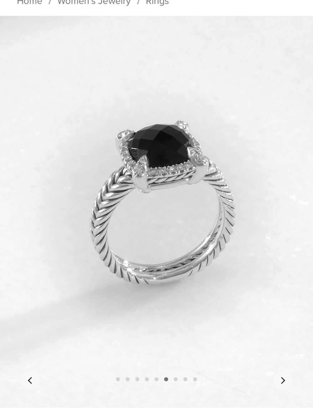 David Yurman Chatelaine Pave Bezel Ring